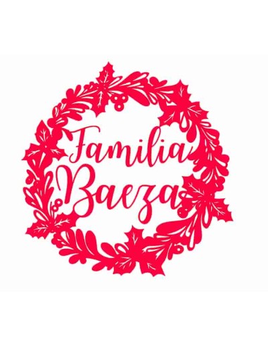 Corona navideña Muérdago