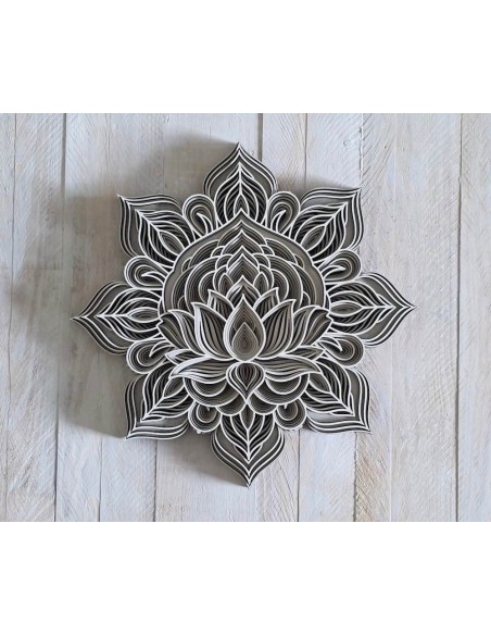 Mandala Flor de Loto Multicapa