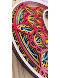 Mandala Lluna i estels Multicapa 2