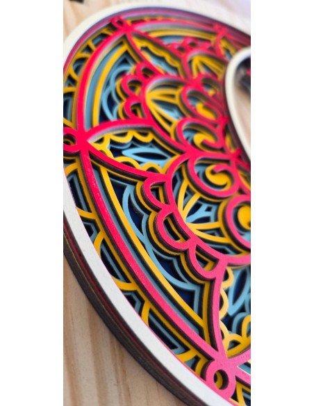 Mandala Lluna i estels Multicapa