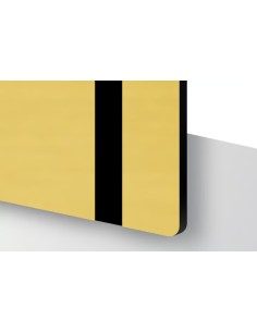Metacrilato Laminado Bicapa Oro Claro / Negro