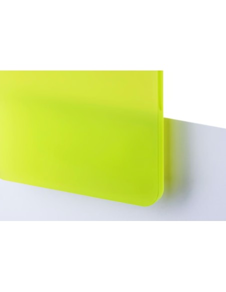 Metacrilato Verde Lima Satinado Translúcido