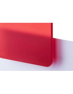 Metacrilato Rojo Satinado Translúcido