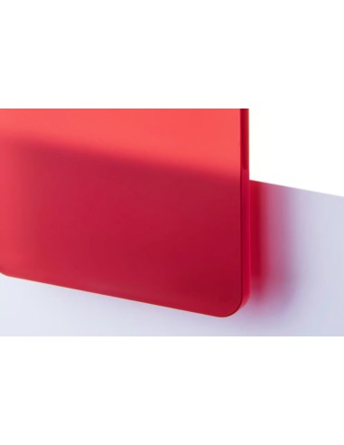 Metacrilat Vermell Setinat Translúcid