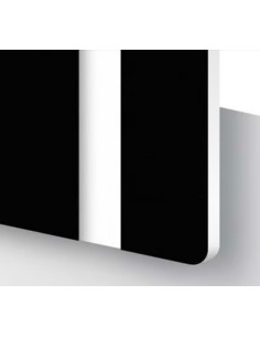 Metacrilat Laminat Bicapa Negre / Blanc