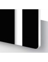 Metacrilato Laminado Bicapa Negro / Blanco