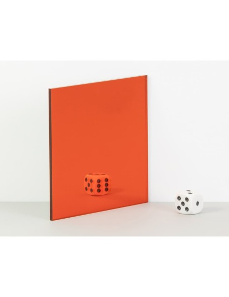 Metacrilato espejo Naranja 3 mm Metacrilato espejo Naranja 3 mm