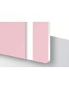 Metacrilato Laminado Bicapa Rosa / blanco