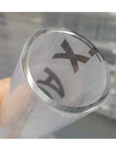 Tubo metacrilato transparente 6x4 mm corte a brillante