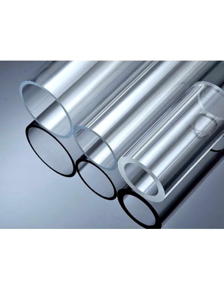 Tubo metacrilato transparente 8x4 mm corte a medida