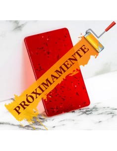 Metacrilat Confeti Vermell translúcid