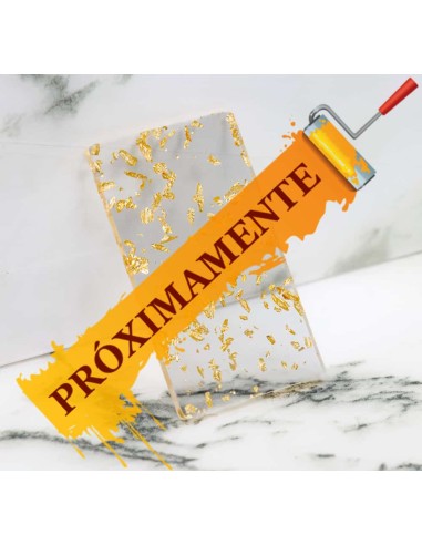 Metacrilato Flake Dorado