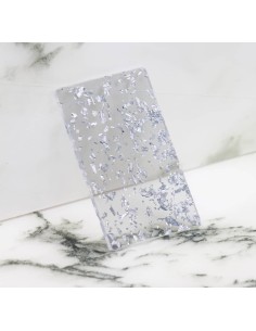 Metacrilato Flake Plateado 2