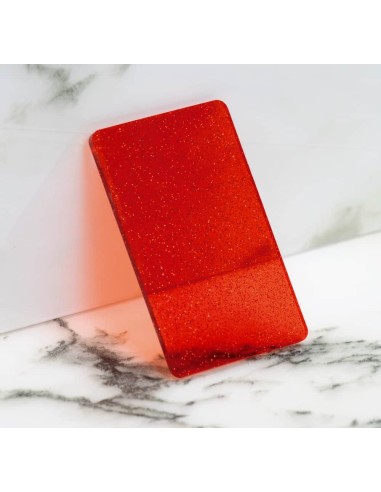 Metacrilato Rojo Purpurina