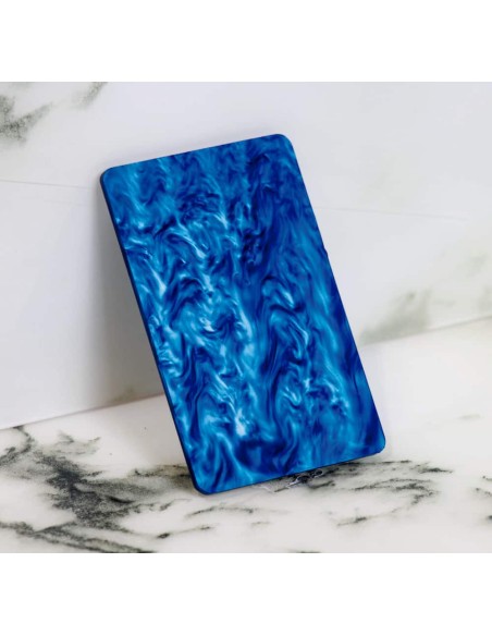 Metacrilato Nacarado Perla Azul Deep 3 mm