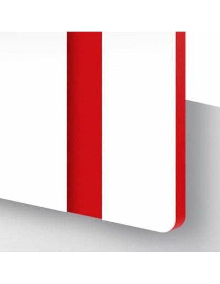Metacrilato Laminado Bicapa Blanco / Rojo