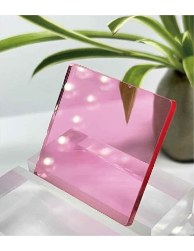 Metacrilato Rosa Transparente Brillo
