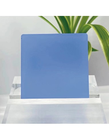 Metacrilato traslúcido Azul satinado y brillo 3 mm