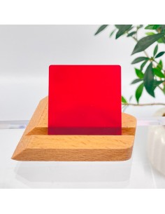 Metacrilato traslúcido Rojo Vivo satinado y brillo 3mm