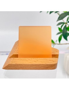 Metacrilato traslúcido Naranja satinado y brillo 3mm