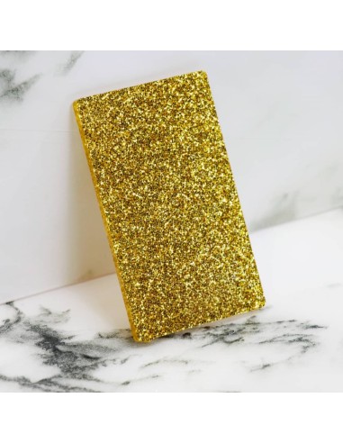 Metacrilato Glitter Oro 3 mm