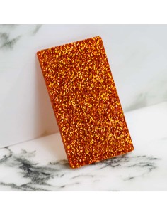 Metacrilat Glitter Taronja 3 mm