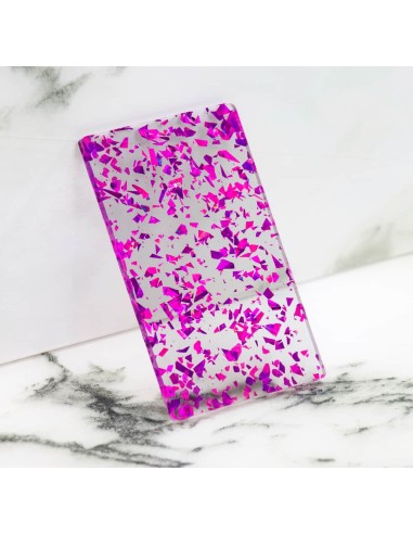 Metacrilato Flake Fucsia Iridiscente 3 mm