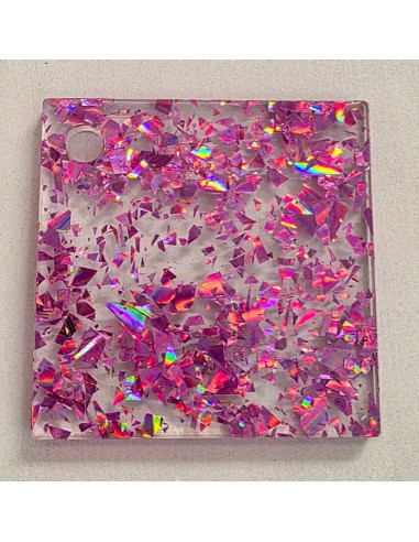 Metacrilat Flake Rosa Iridiscent 3 mm