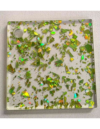 Metacrilat Flake Verd Llima Iridiscent