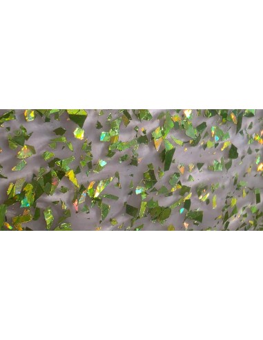 Metacrilato Flake Verde Lima Iridiscente