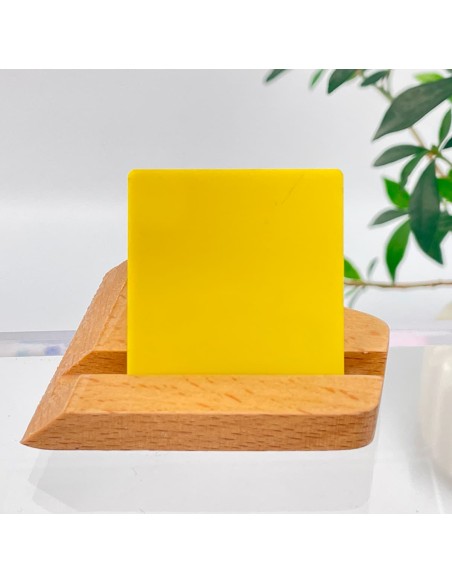 Muestra metacrilato Pastel Amarillo Mango