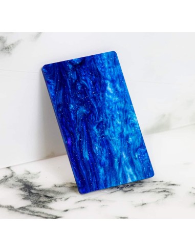 ﻿Muestra Metacrilato Nacar Azul Ocean 3 mm
