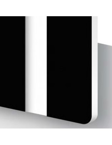 ﻿Mostra Metacrilat Bicapa Negre-Blanc 1,6 mm