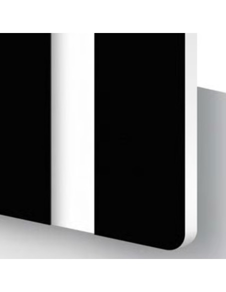 ﻿Mostra Metacrilat Bicapa Negre-Blanc 1,6 mm