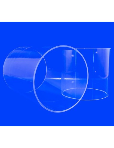 Tub metacrilat transparent 120x114 mm amb opció a poliment extrems