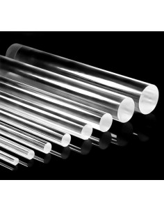 Barra rodona de Metacrilat transparent 20 mm ø 2