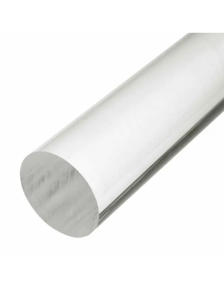 Barra rodona de Metacrilat transparent 30 mm ø Barra rodona de Metacrilat transparent 30 mm ø