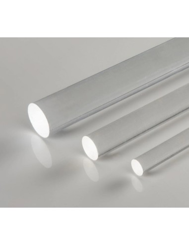 Barra redonda de Metacrilato transparente