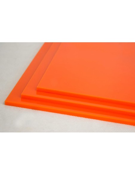 Metacrilato Naranja opal 3 mm Metacrilato Naranja opal 3 mm