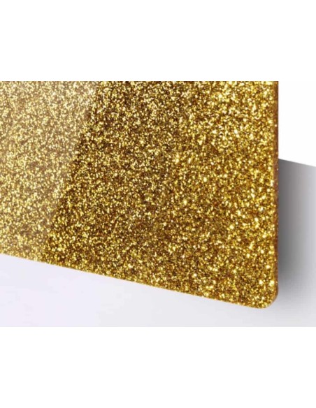 Metacrilato purpurina Oro 3 mm