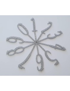 Metacrilat purpurina plata 3 mm 2