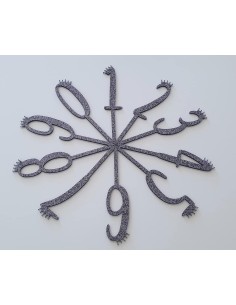 Metacrilato purpurina negro 3 mm 2