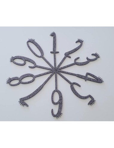 Metacrilat glitter negre 3 mm