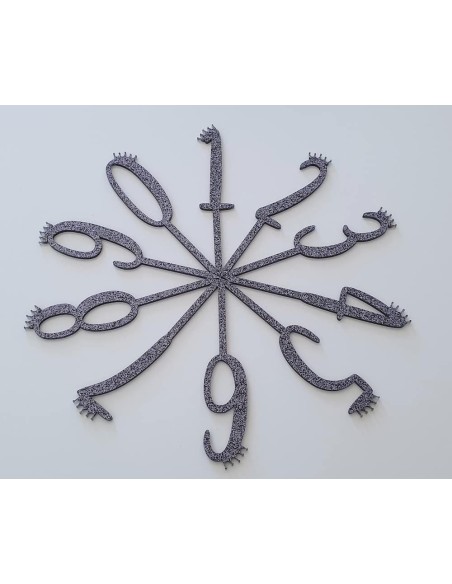 Metacrilato glitter negro 3 mm