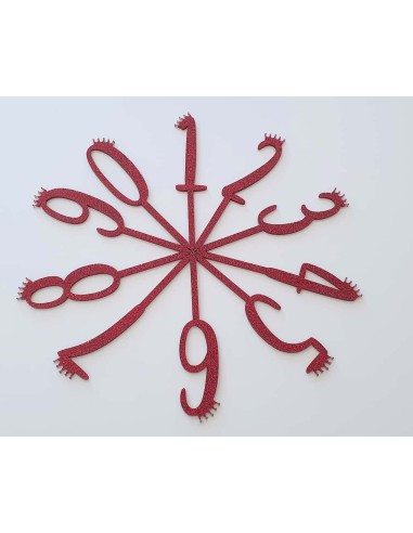 Metacrilato glitter roja 3 mm