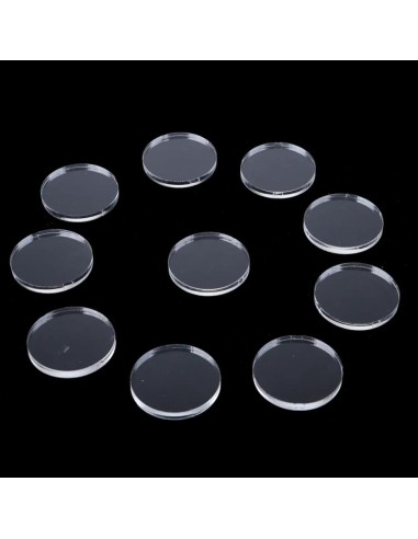 Peanyes rodones metacrilat transparent