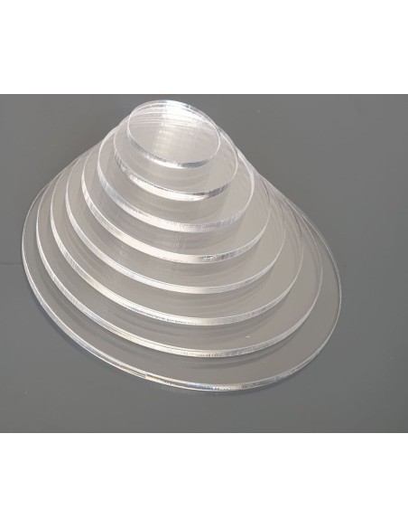 Peanas redondas metacrilato transparente 8 mm Peanas redondas metacrilato transparente 8 mm