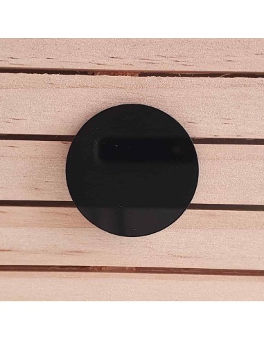 Peanyes rodones metacrilat negre 3 mm