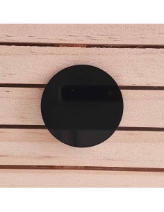 Peanyes rodones metacrilat negre 4 mm 2