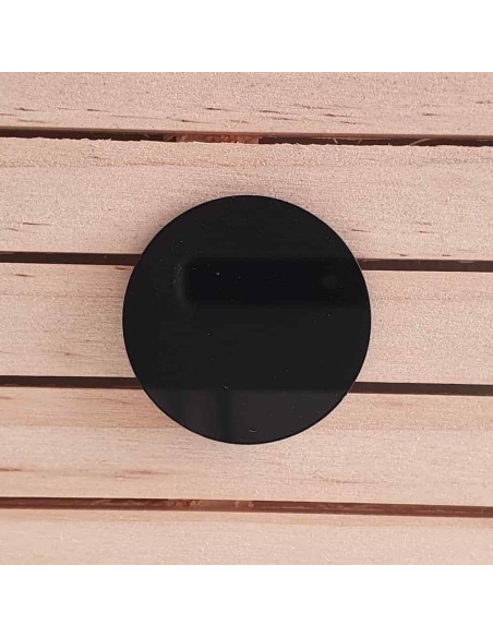 Peanyes rodones metacrilat negre 5 mm